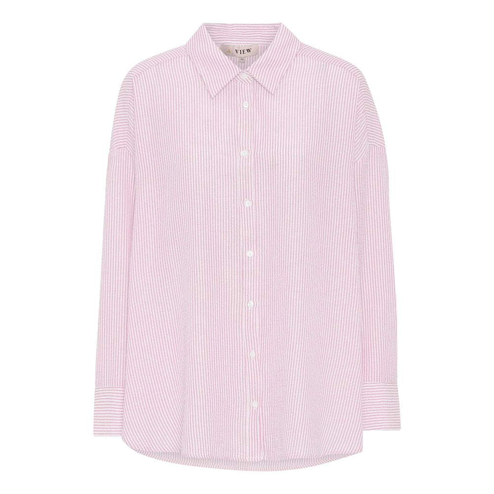Sonja Shirt Pink/white | Skjorter og bluser | Smuk - Dameklær på nett