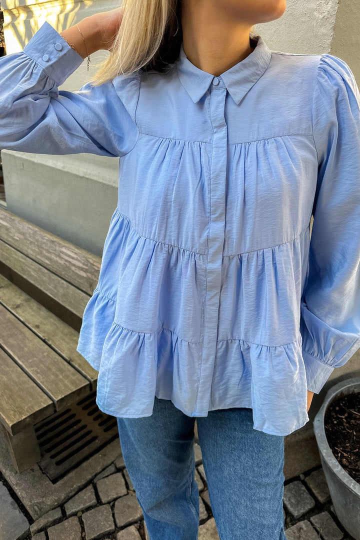 Yaspala Ls Shirt Kentucky Blue | Skjorter og bluser | Smuk - Dameklær på nett