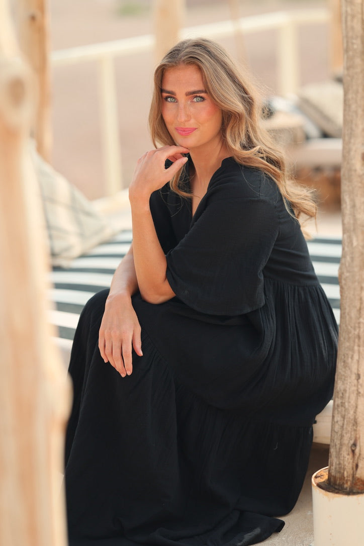 Casablanca Long Dress Black