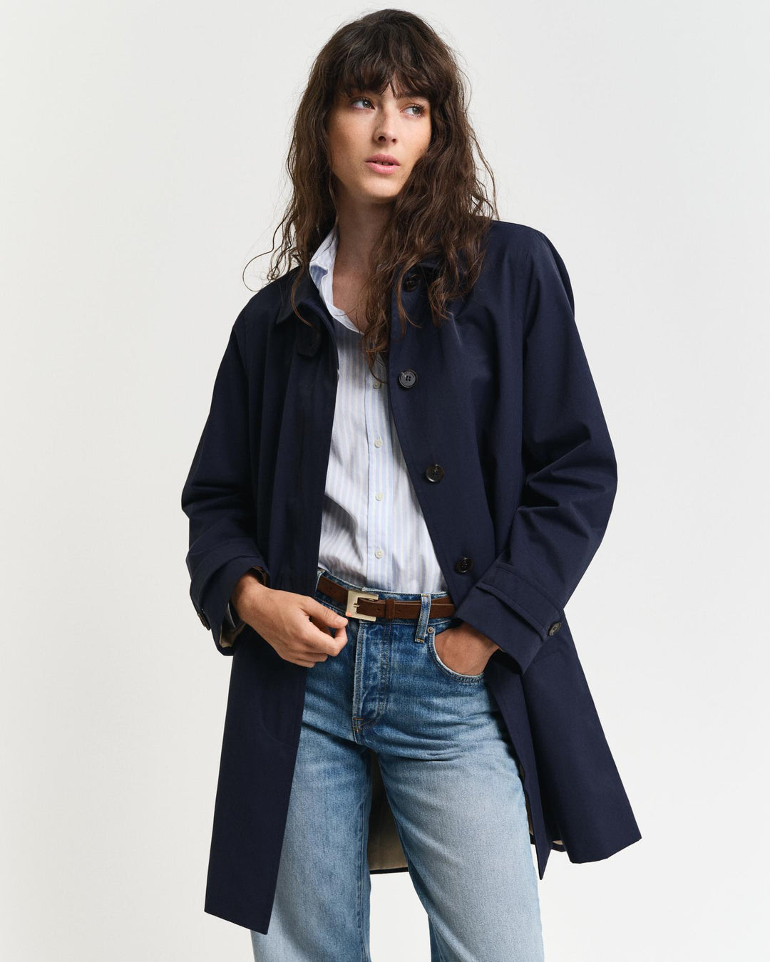 Car Coat Evening Blue