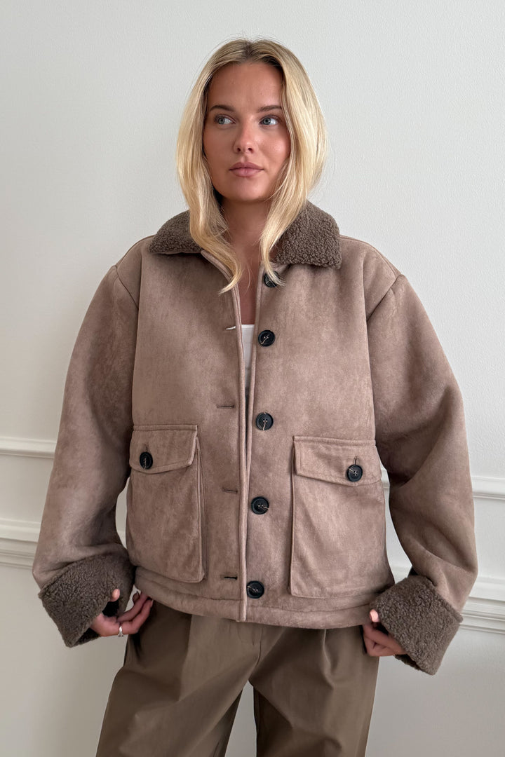 Sia Teddy Jacket Light Brown