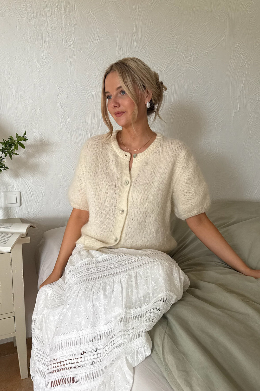 Ida Ss Cardigan White