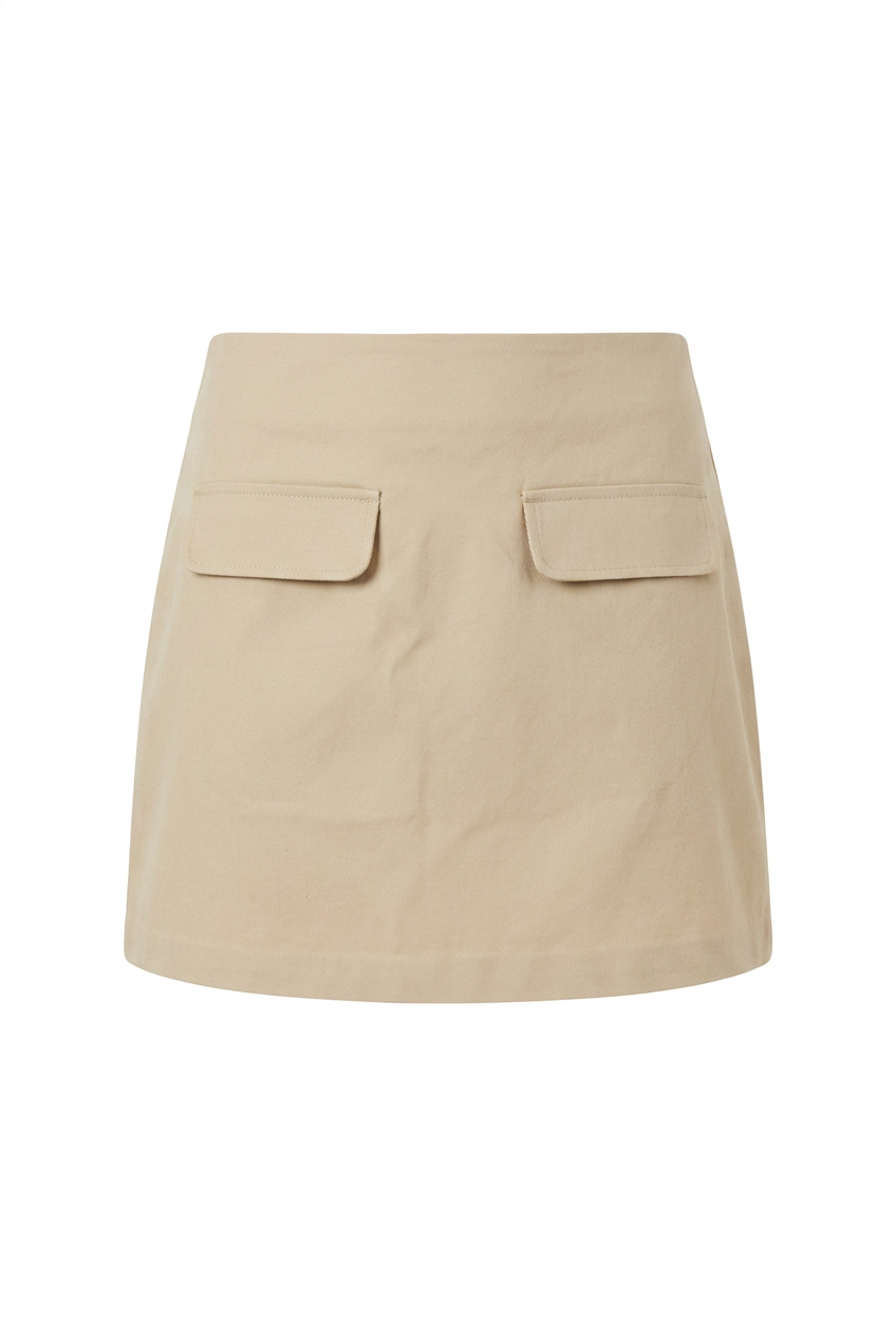 Sarah Mini Skirt Beige