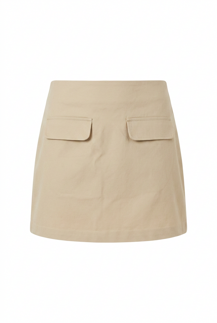Sarah Mini Skirt Beige