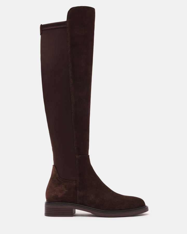 Resonate Leather Slip-On Dk Brown Suede