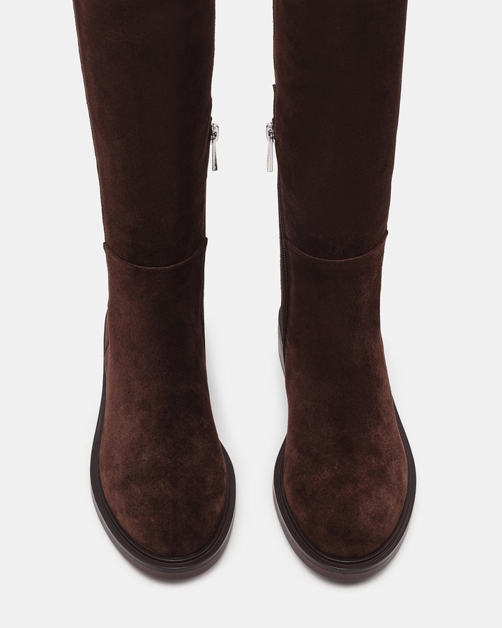 Resonate Leather Slip-On Dk Brown Suede