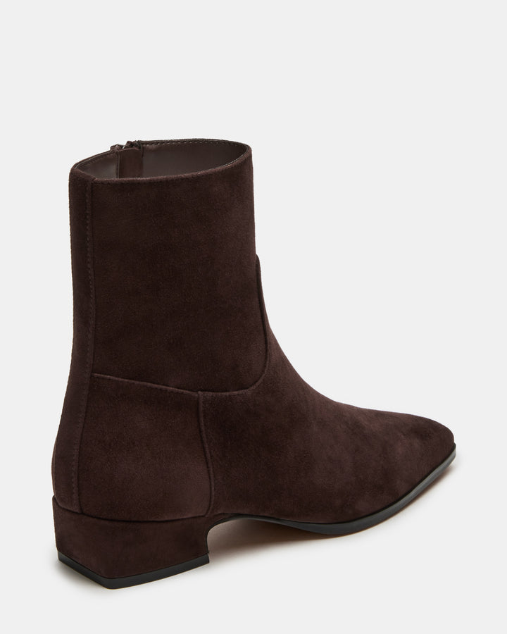 Dusty Leather Slip-On Chocolate Brown Suede