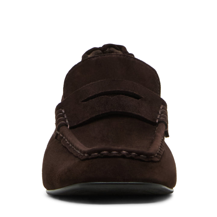 Estee Leather Slip-On Brown Suede