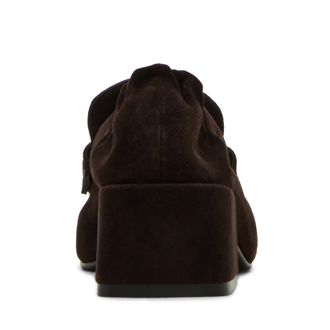 Estee Leather Slip-On Brown Suede