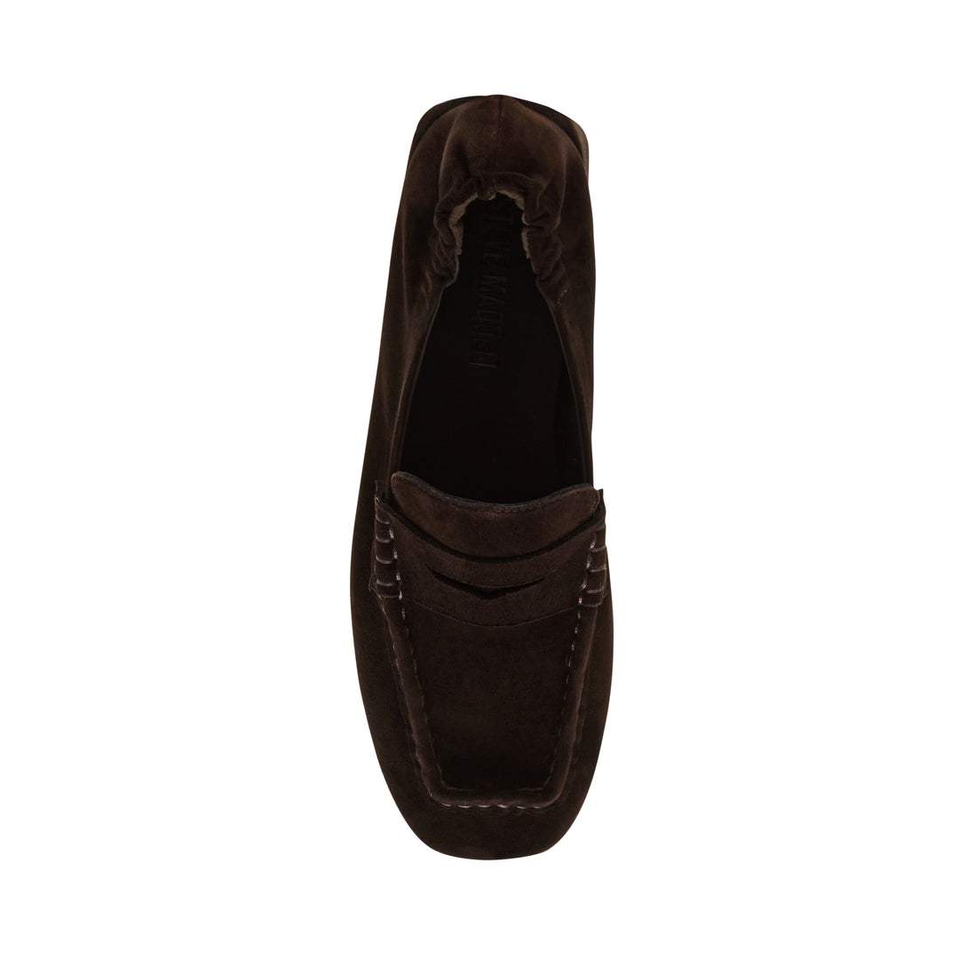 Estee Leather Slip-On Brown Suede