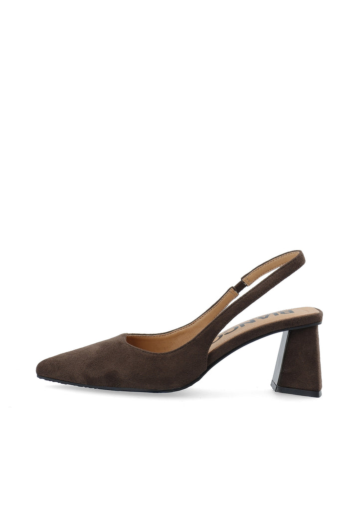 Biamaralyn Slingback Faux Suede Nougat