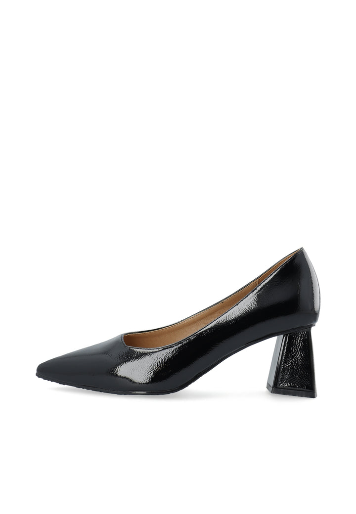 Biamaralyn Court Shoe Faux Leather Black Patent