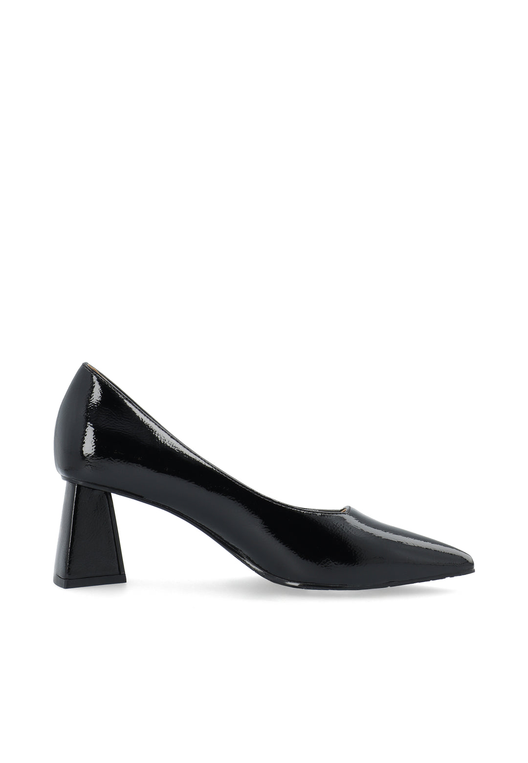 Biamaralyn Court Shoe Faux Leather Black Patent