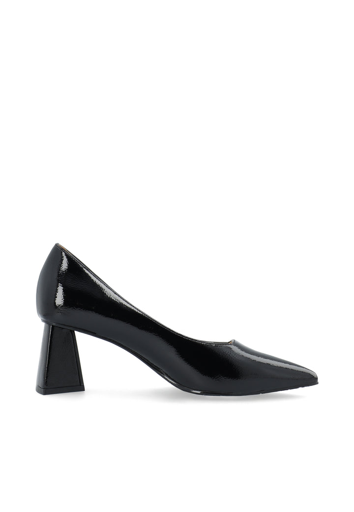 Biamaralyn Court Shoe Faux Leather Black Patent
