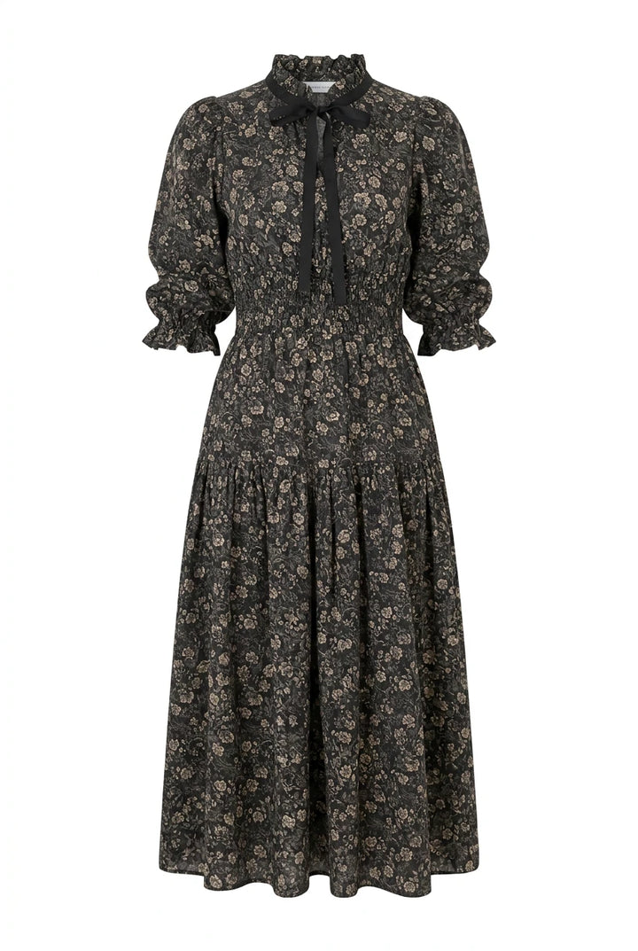 Madison Dress Beige Botanic
