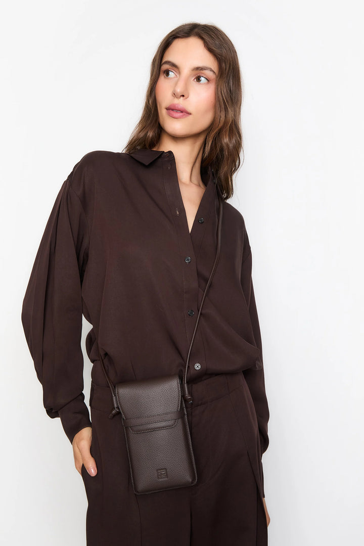 Mobile Pouch Dark Brown
