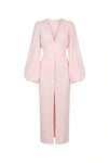 Positano Dress Pink Embroidery
