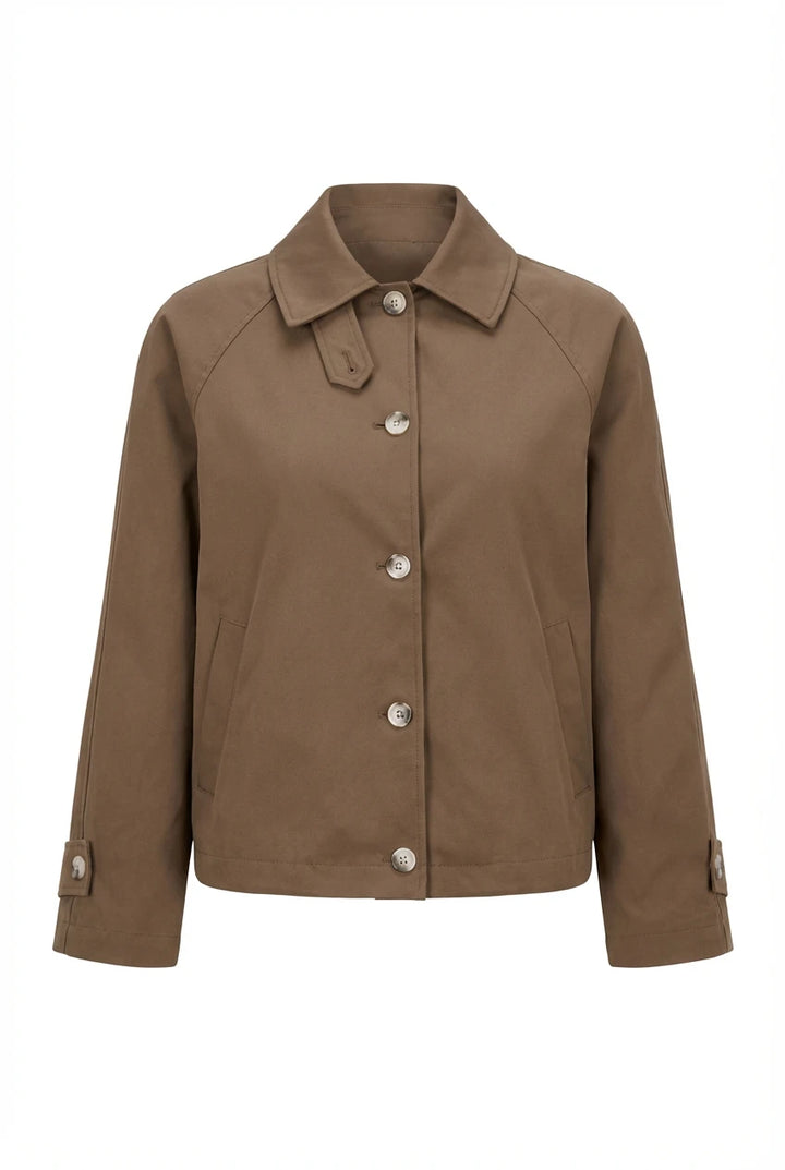 Ava Short Trenchcoat Dark Brown