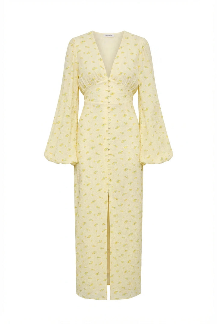Positano Dress Pastel Yellow