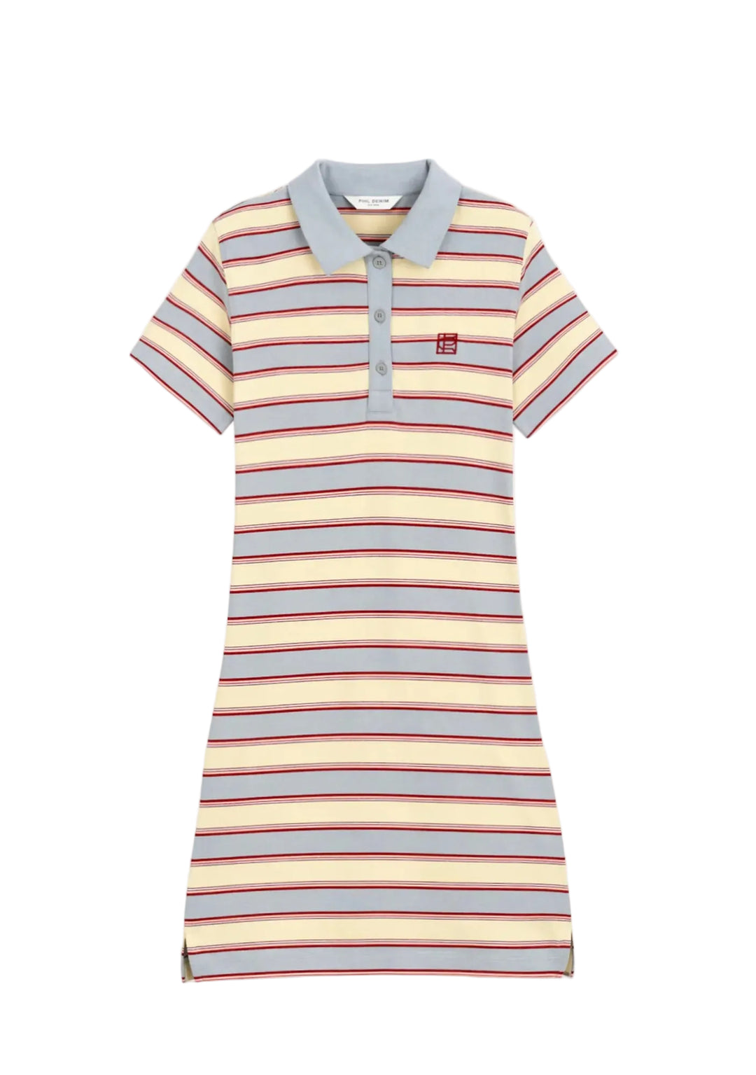 Emma Polo Dress Ocean Stripe