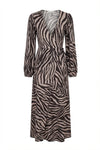 Portofino Maxi Dress Brown Zebra
