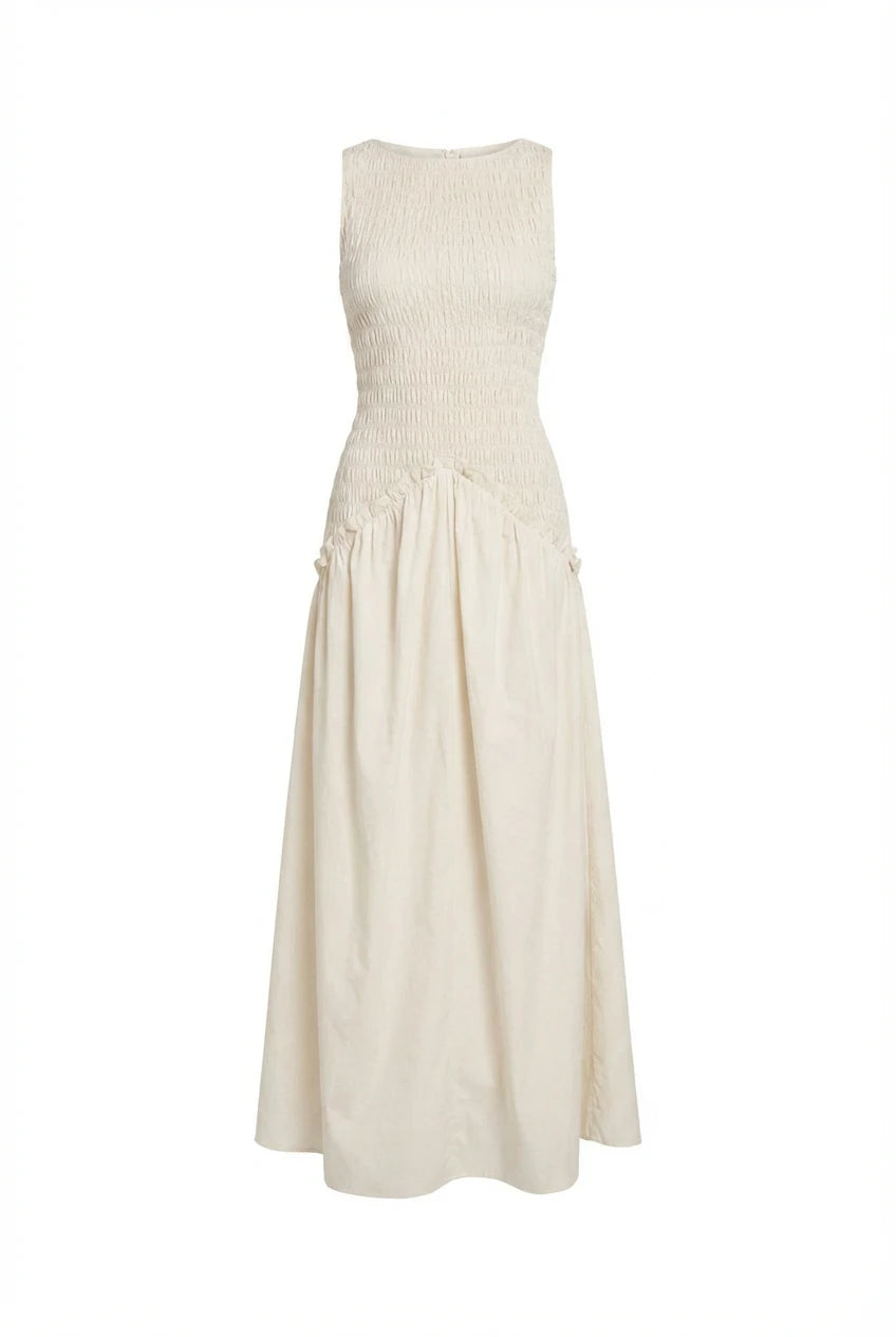Madrid Dress Créme White