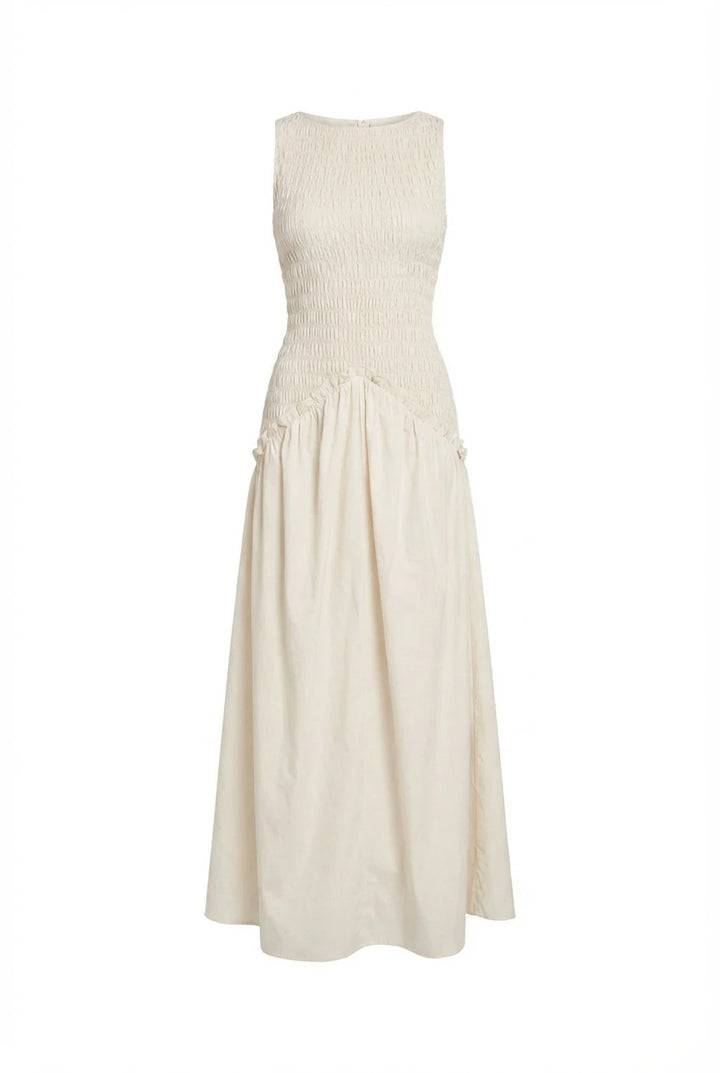 Madrid Dress Créme White