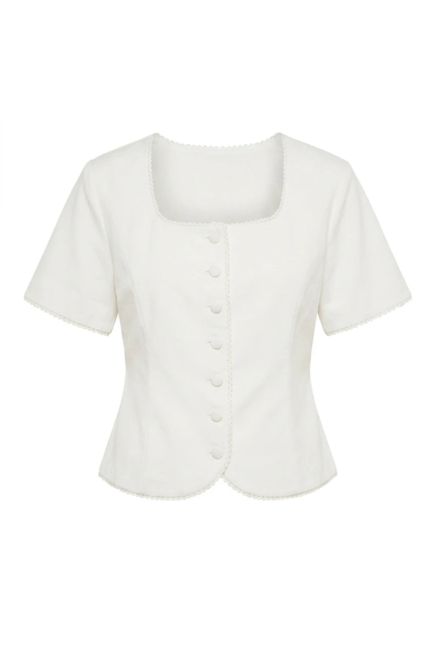 Lisa SS Blazer White