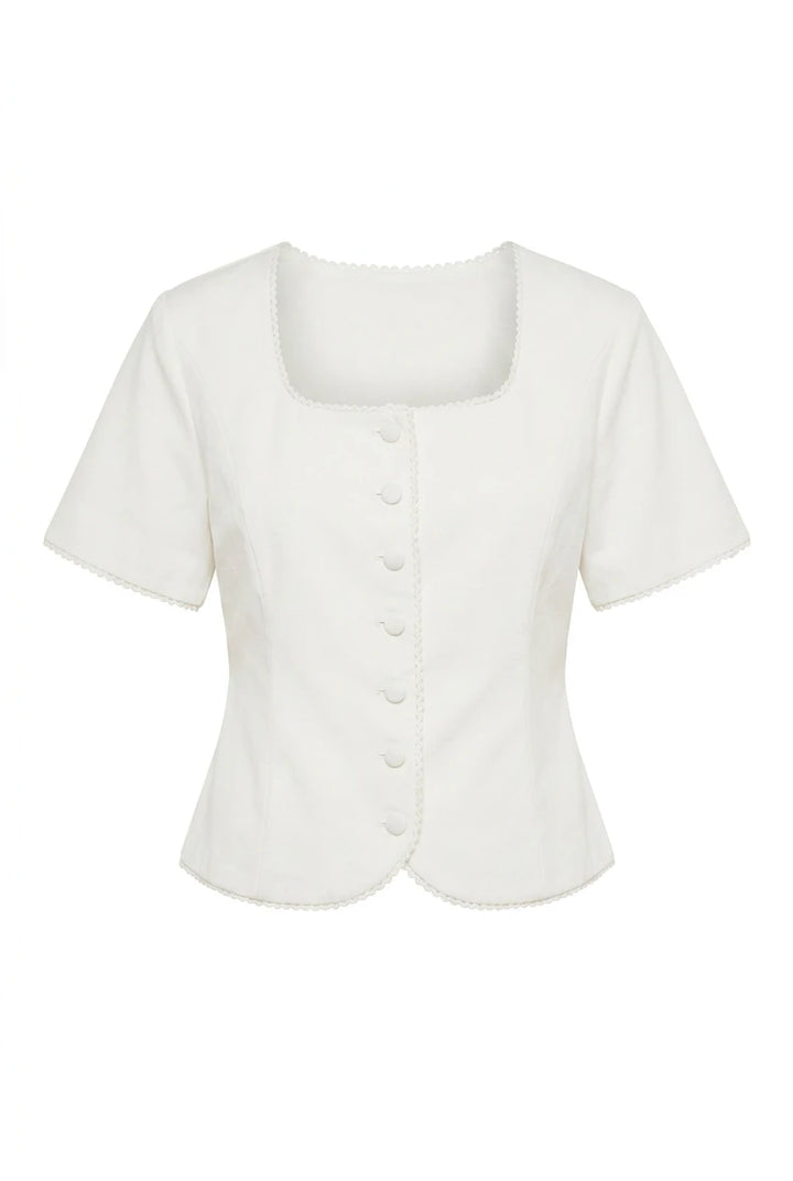 Lisa SS Blazer White