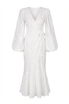 Portofino Maxi Dress White Embroidery