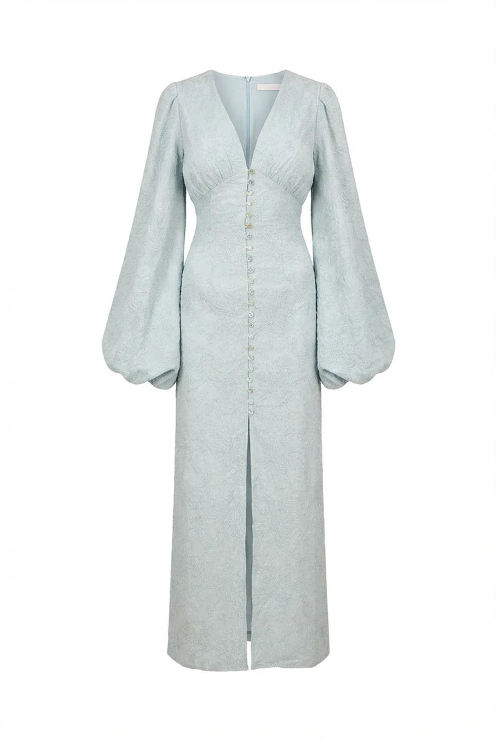 Positano Dress Mint Embroidery