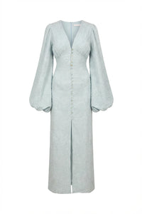 Positano Dress Mint Embroidery