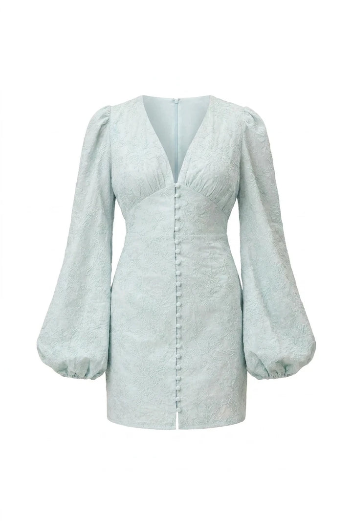 Florence Dress Mint Embroidery