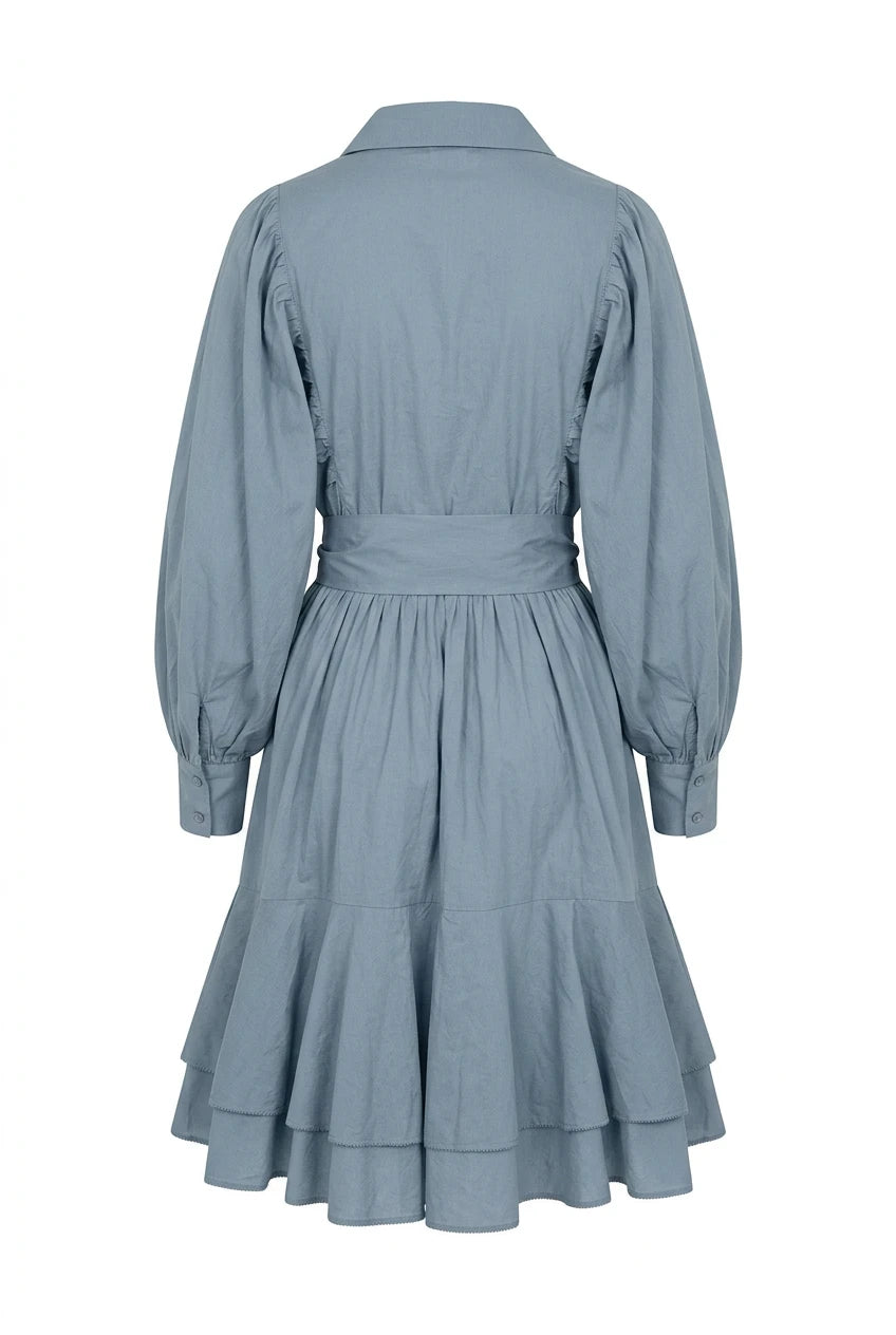 Cotton Ranch Dress Breezy Blue