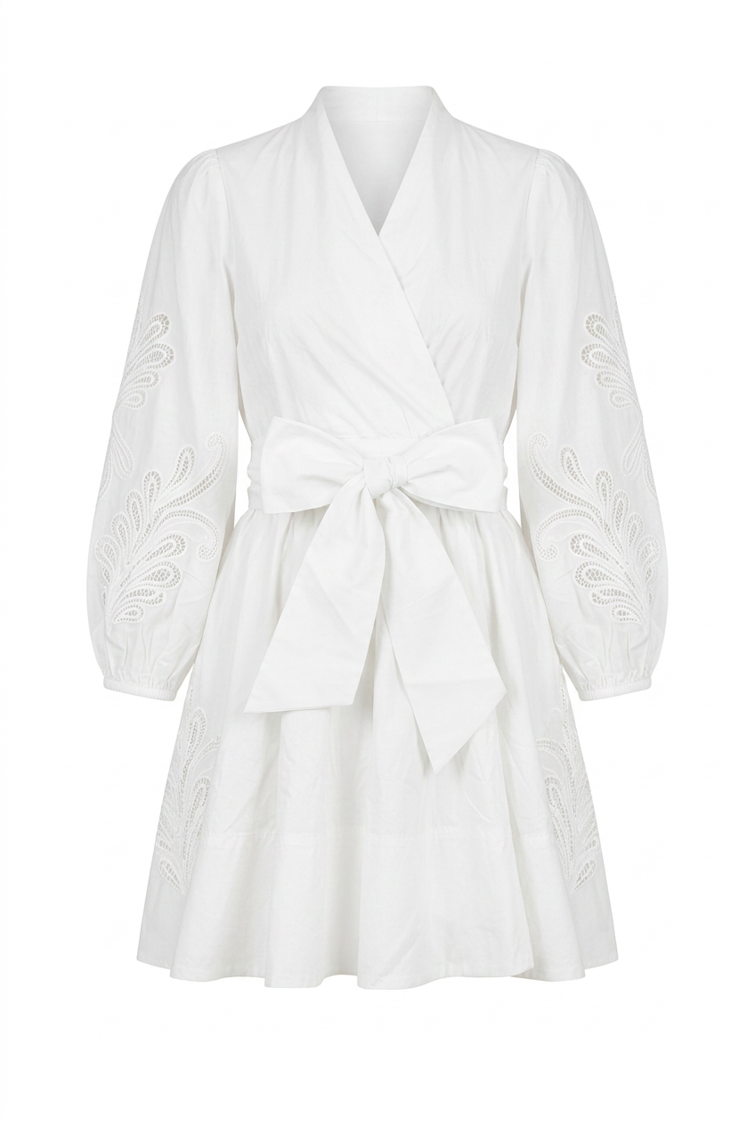 Poplina Mini Dress White