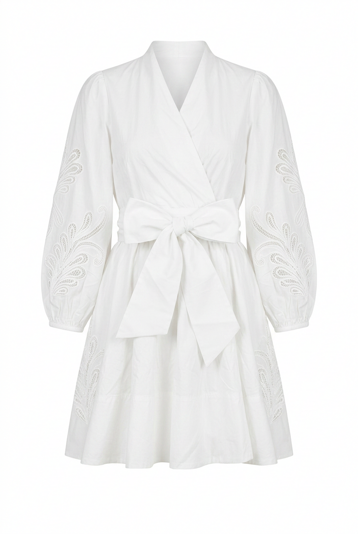 Poplina Mini Dress White