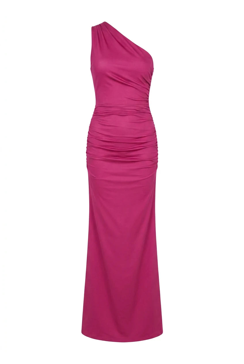 Andrea Maxi Dress Hot Pink