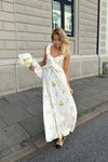 Melba Dress Off White Flower Print