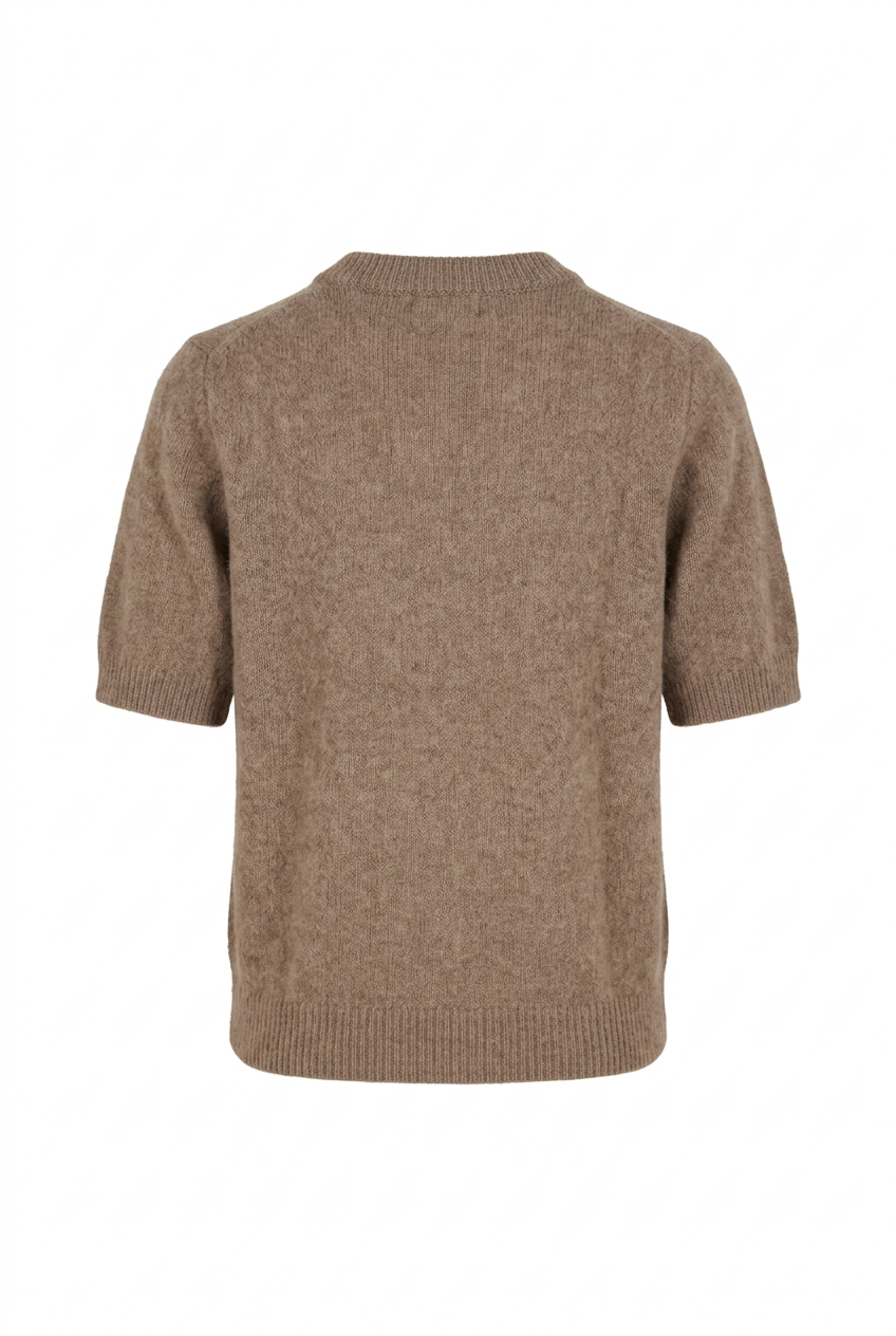 Johi Ss Wool Blend Pullover Taupe Gray