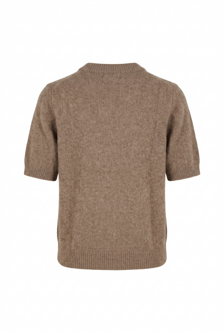 Johi Ss Wool Blend Pullover Taupe Gray