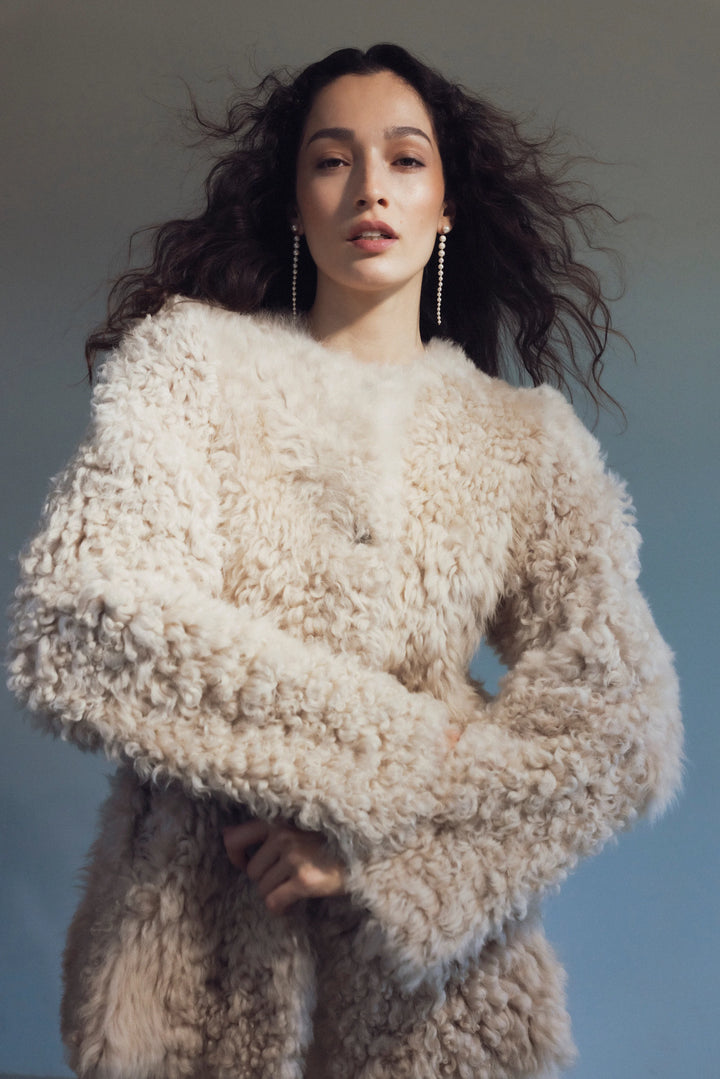 Freya Shearling Jacket Cream