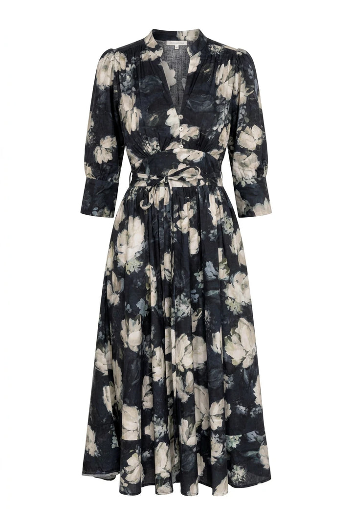 Maria Dress Blue Garden