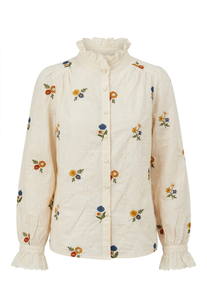 Floral Shirt Cream