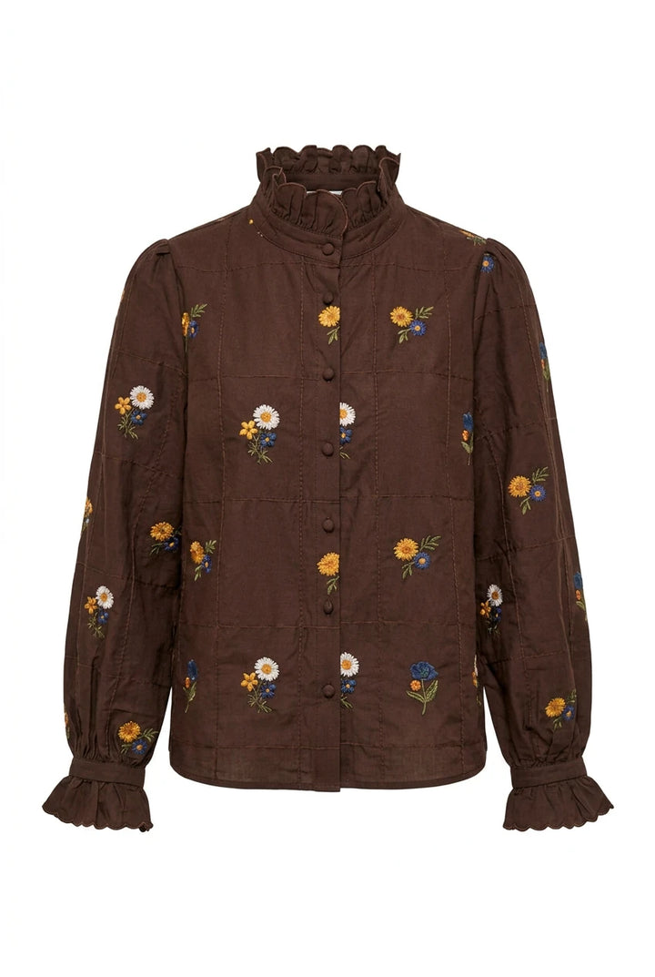 Floral Shirt Choco