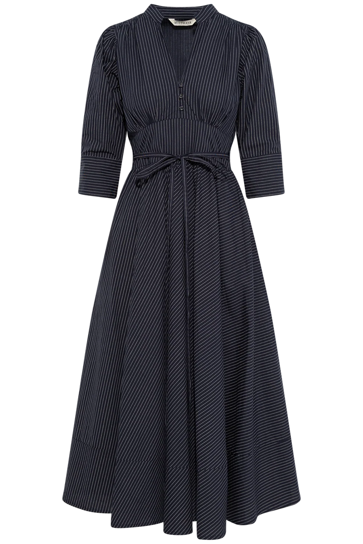 Maria Dress Pinstripe