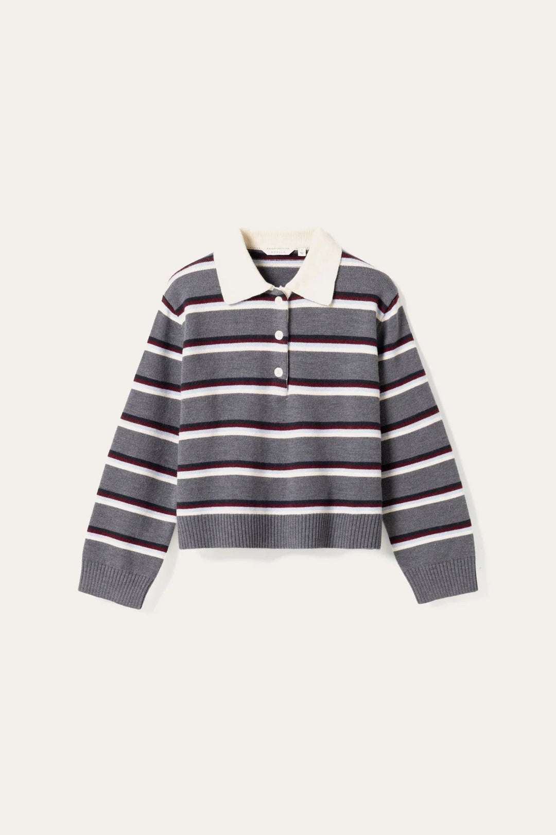 Merryll Knit Delissa Grey Stripe
