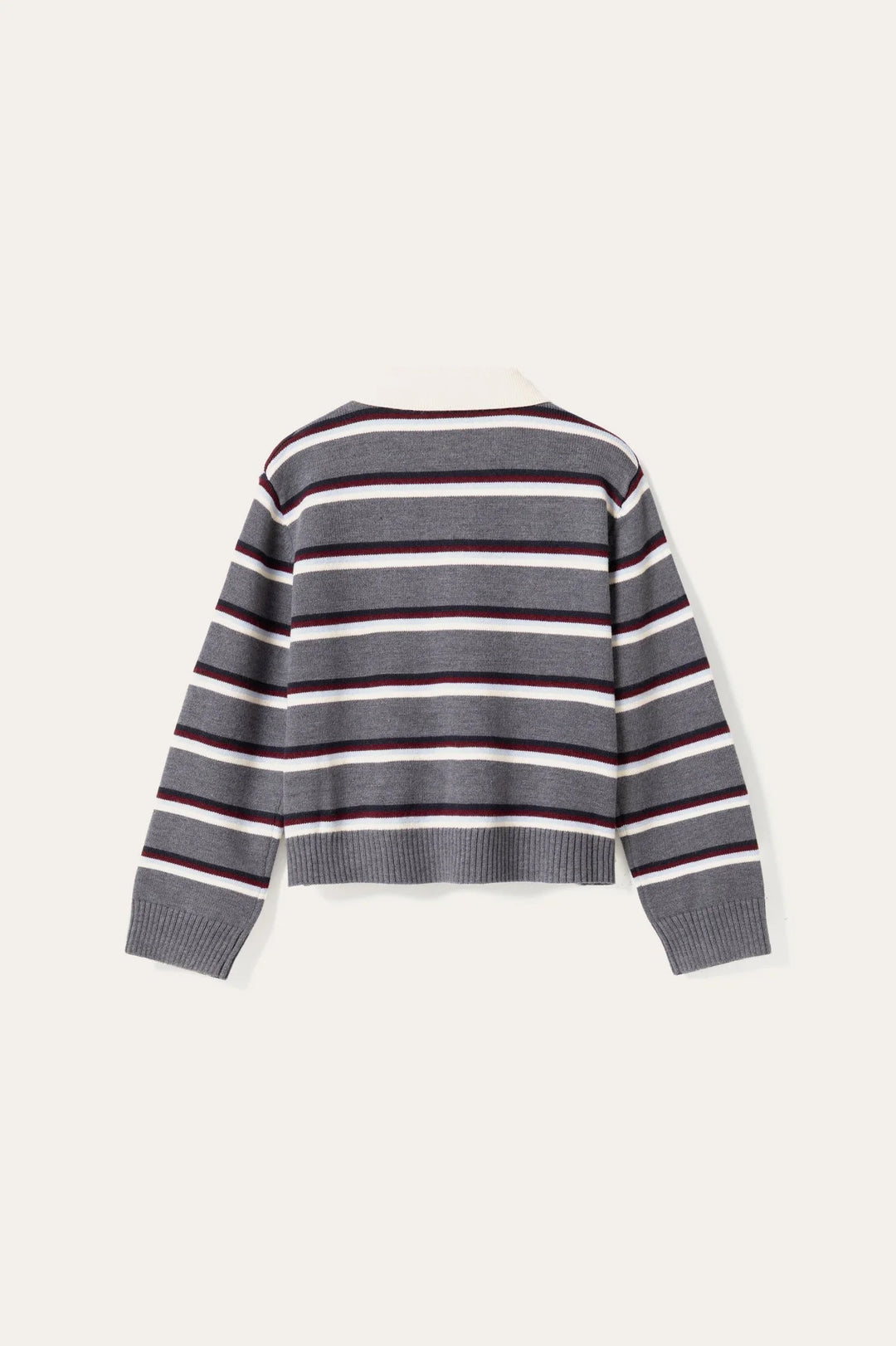Merryll Knit Delissa Grey Stripe
