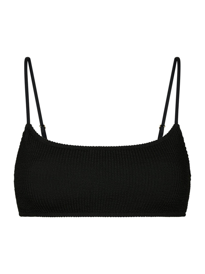 Skin Sand Crepe Swim Top Black