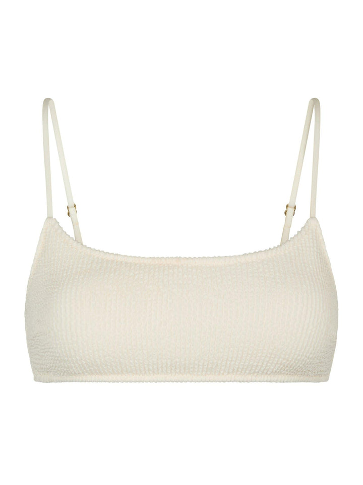Skin Sand Crepe Swim Top Ivory