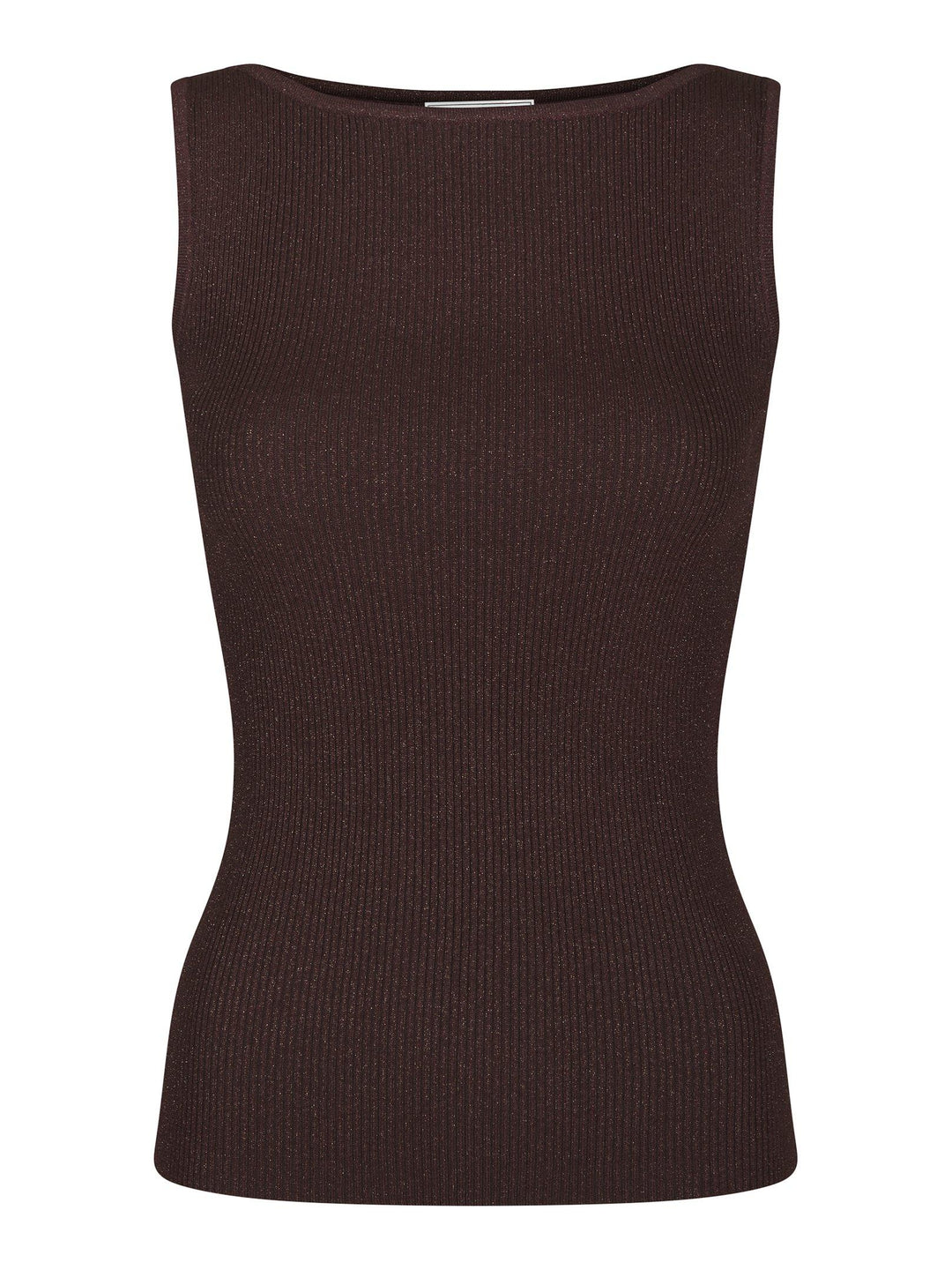 Talia Glitter Knit Top Burgundy